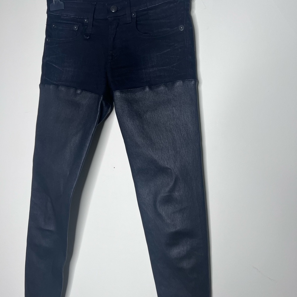 R13 Black Leather Chaps JEANS SIZE 24 $845. - Picture 7 of 12